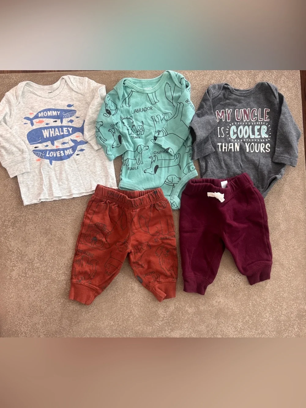 Carter's Boys 3M Fall/Winter Bundle • 9 Pieces